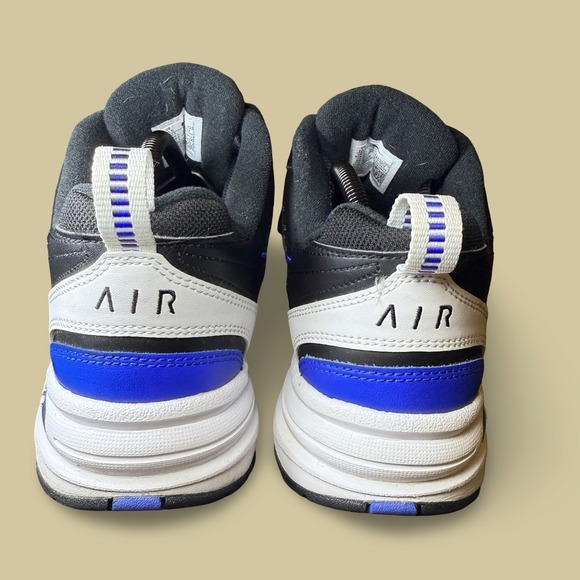 Nike Air Monarch IV Black White Royal Blue Men Training Shoes 415445-002 Sz 10.5 - Picture 7 of 9